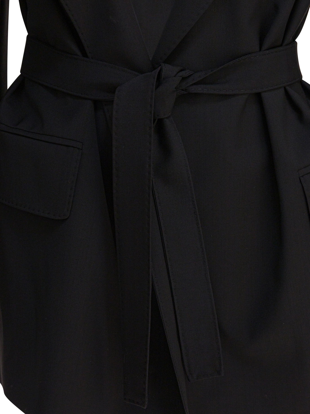 Max Mara Wool Canvas Blazer Jackets and Coats - Nero | 41539bbf04442f64691d11cc97bf91f0e1db3f4c