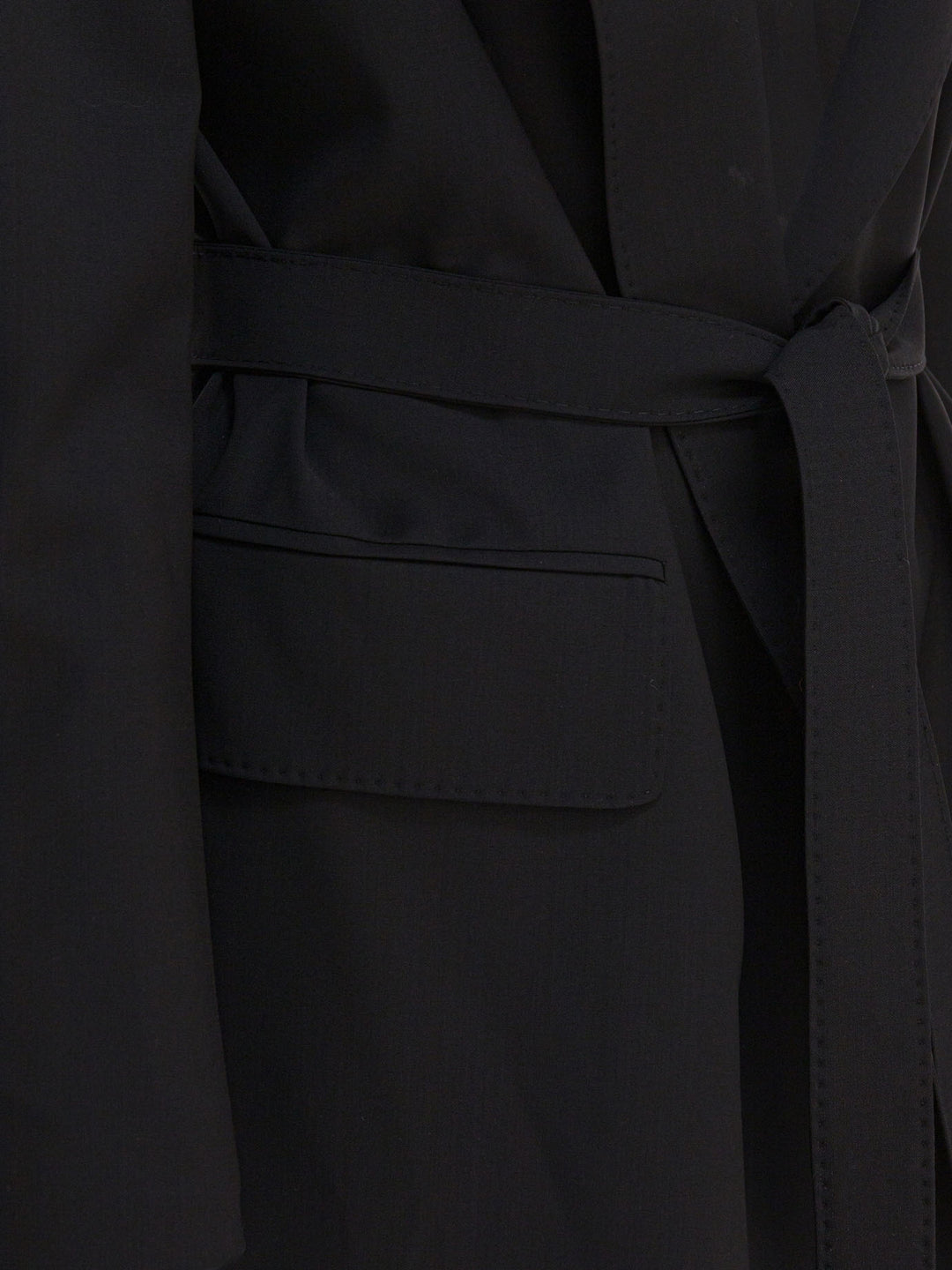 Max Mara Wool Canvas Blazer Jackets and Coats - Nero | e630b5c78c19a91c5bc10918b5e7f0315d9fe36e