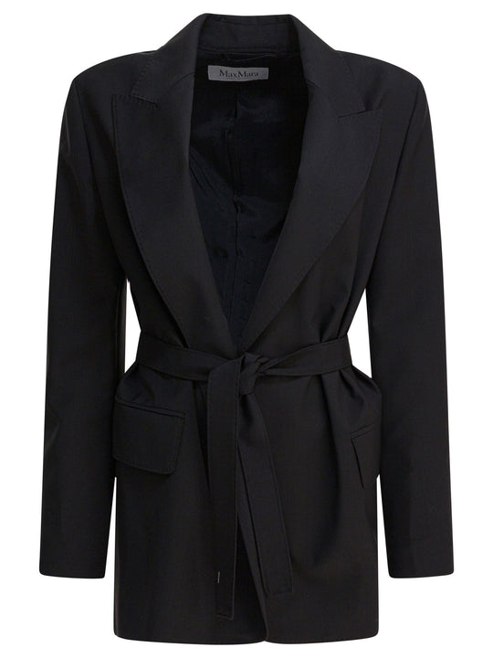 Wool Canvas Blazer Jackets And Coats Nero