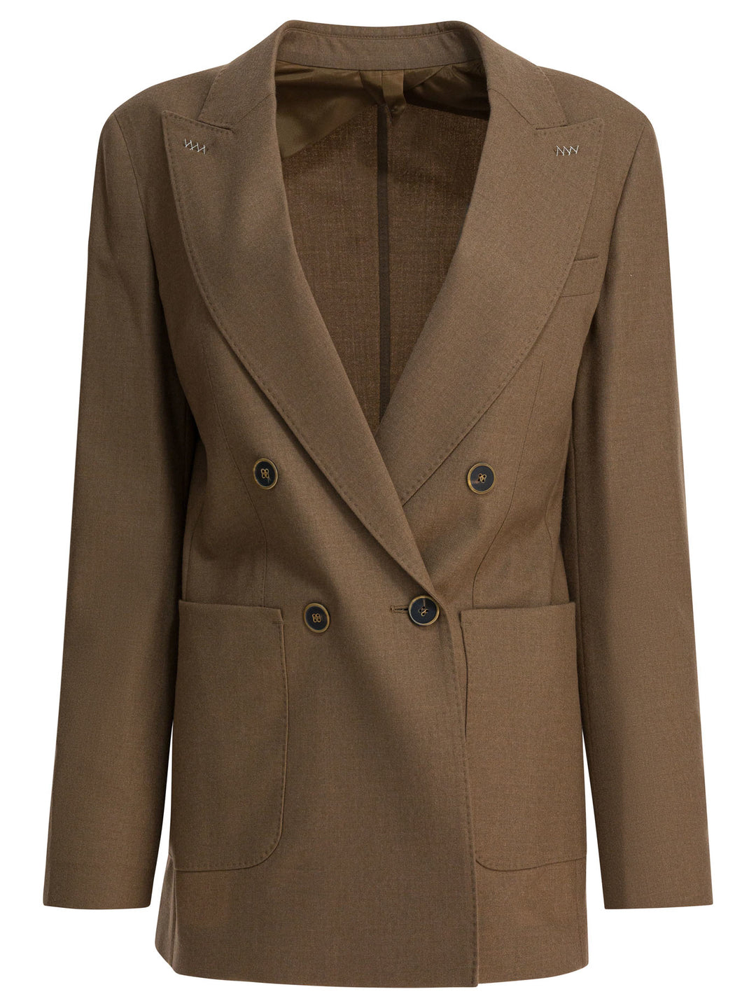 Max Mara Cashmere Blazer Jackets and Coats - Marrone | 130e53b536655e602c362c17e319c7319276beab