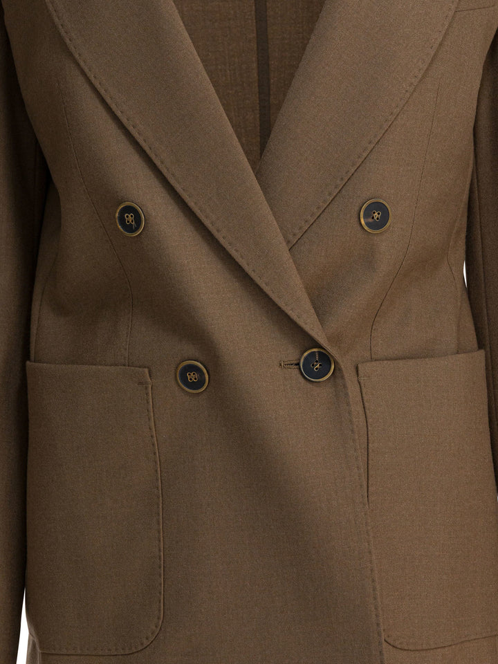 Max Mara Cashmere Blazer Jackets and Coats - Marrone | 6b430f789c584abe85db980608f7fb635d52a5ce