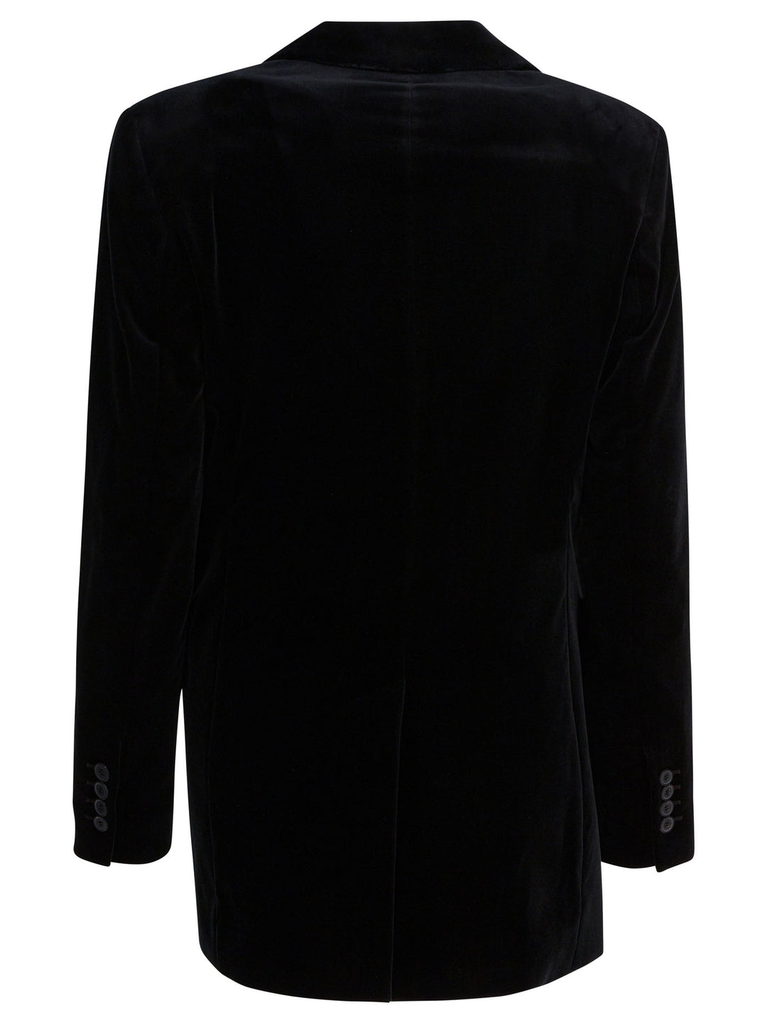 Max Mara Double-Breasted Velvet Blazer Jackets and Coats - Nero | d3e0d73e6e7c6cb7143c6f8cf0e46164d93bd9f9