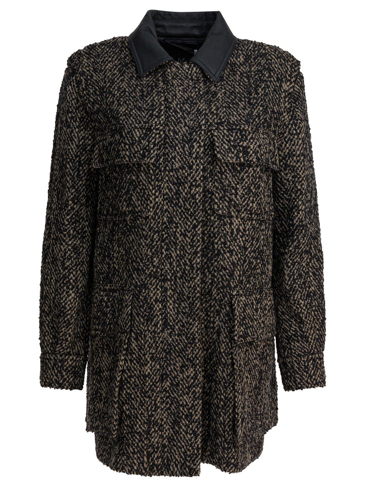 Max Mara Tweed Wool Coat Jackets and Coats - Marrone | 2693a6ec59b68177e12764f98d35d906c1000108