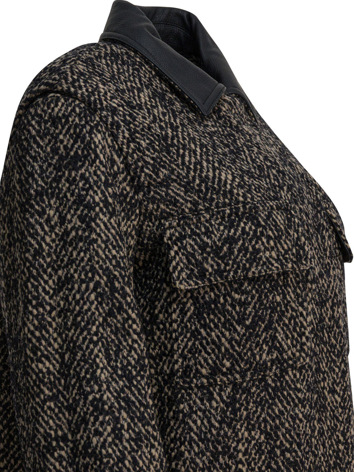 Max Mara Tweed Wool Coat Jackets and Coats - Marrone | 31bf54f0b8763685852687fa72bfccd3b5f0579b