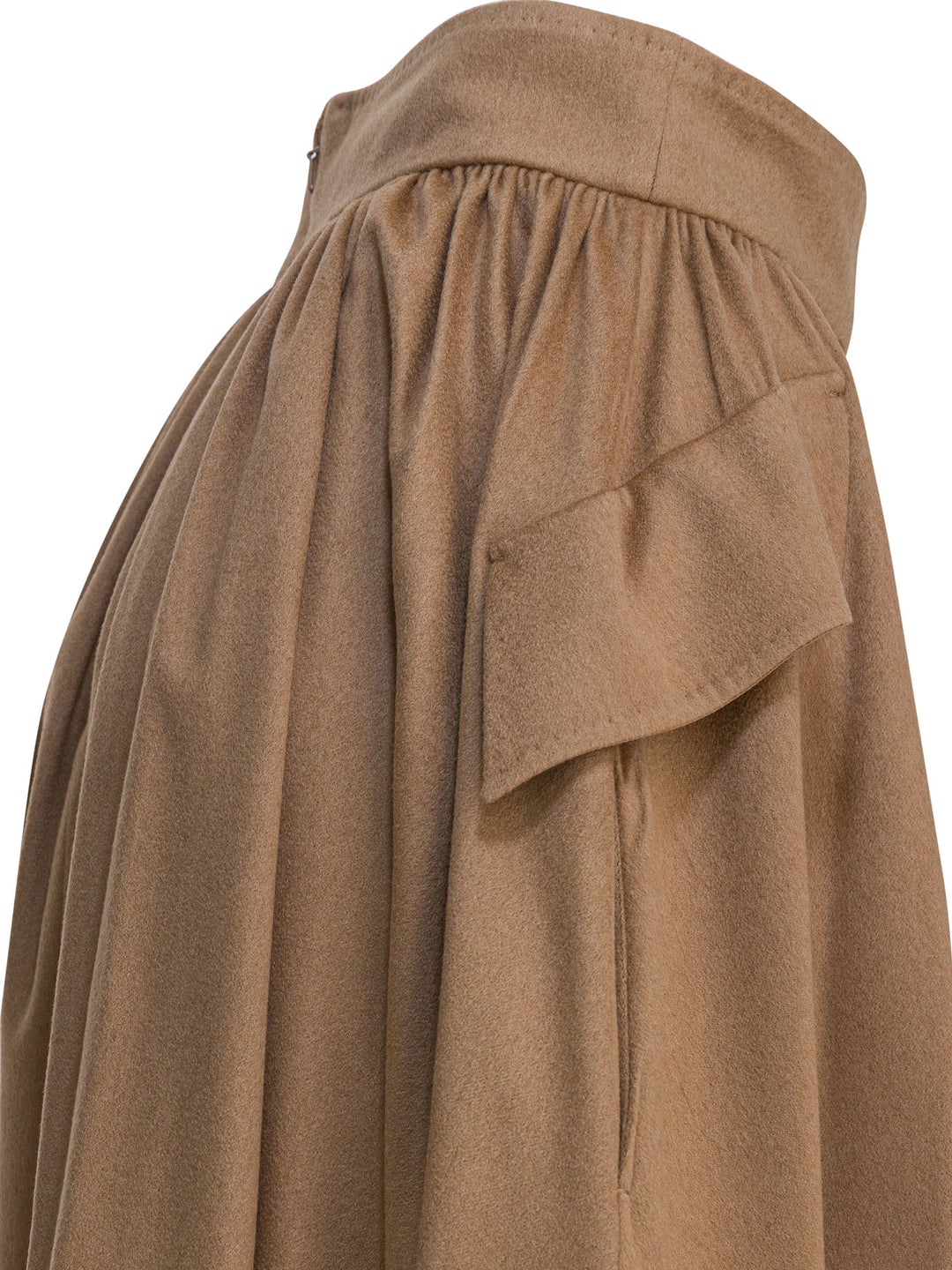 Max Mara Draped Wrap Midi Skirt Gonne - Marrone | 739fd8670e2f63d5f7c72ae2cf87e092fab18d4f