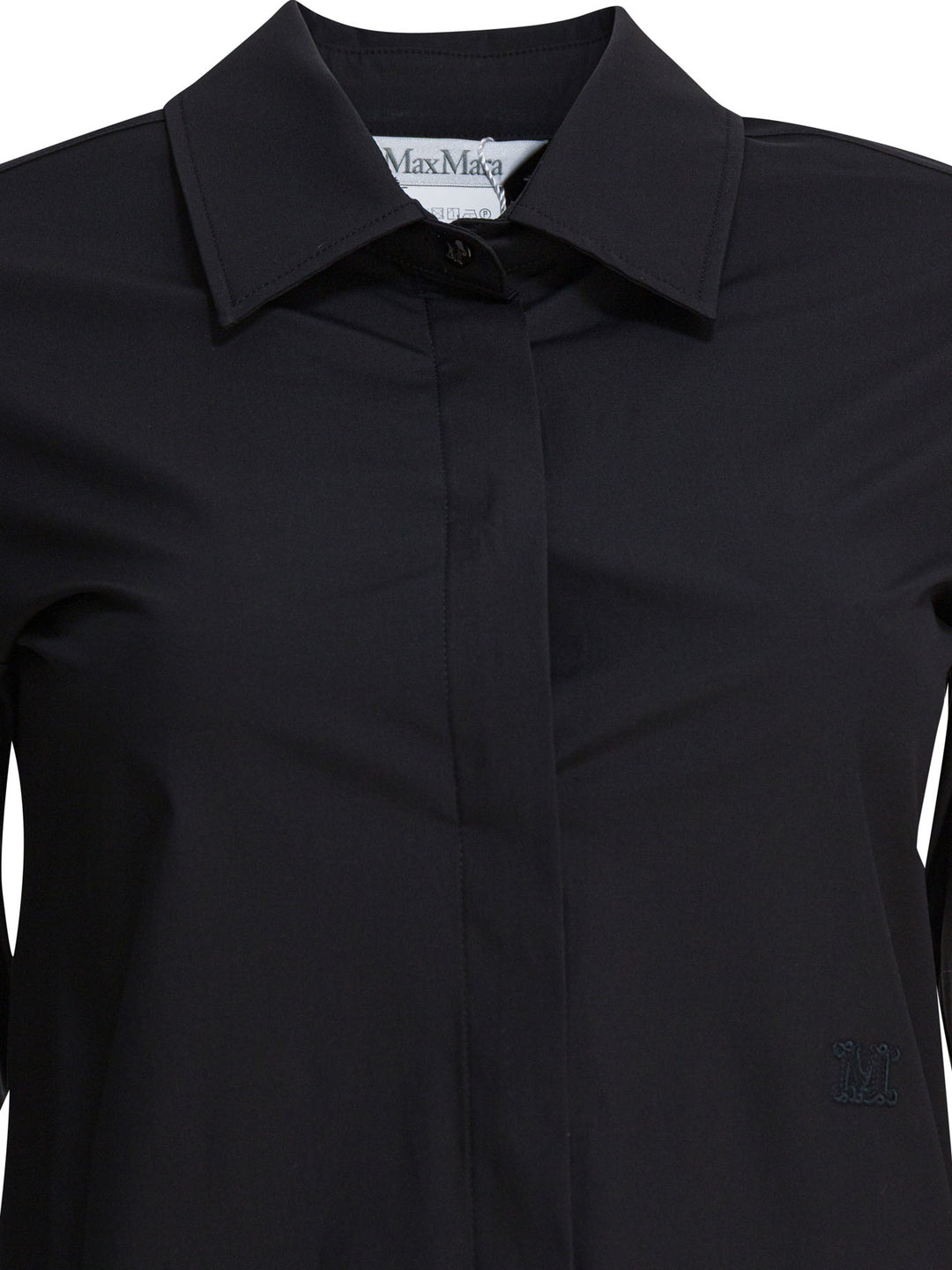 Max Mara Cotton Shirt Shirts - Nero | 5936aa3442b01334c9a902dbd0210f04f600850c
