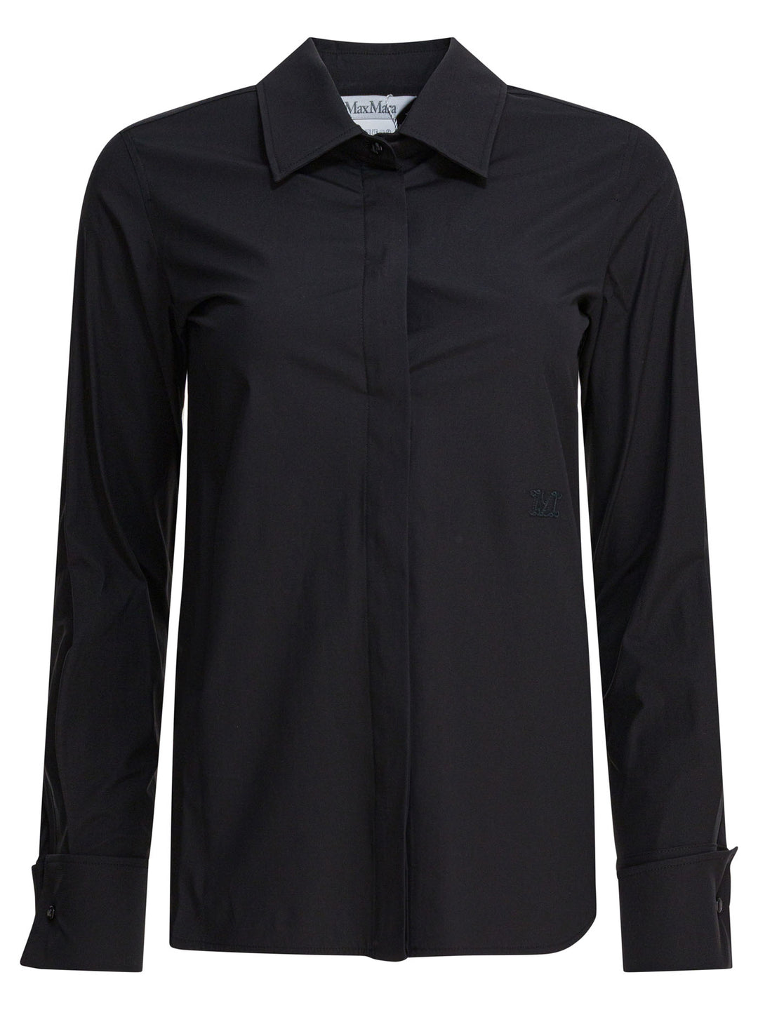 Max Mara Cotton Shirt Shirts - Nero | e0a462e0328d7832972c0caebe56046eaae1308b
