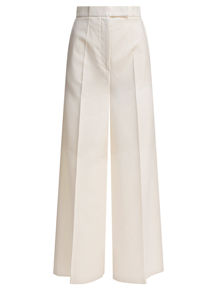 Max Mara Wide Leg Trousers - Bianco | b9f6a1ad3e170864e28ee0c771746795485ae776