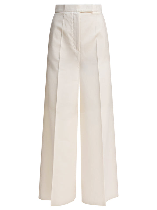 Wide Leg Trousers Bianco