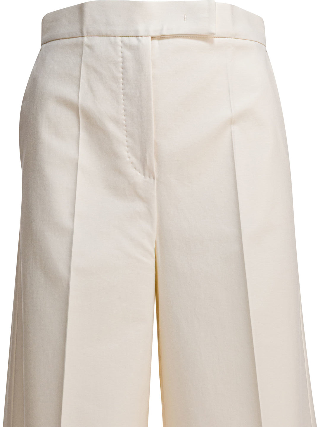 Max Mara Wide Leg Trousers - Bianco | 8622ba358538b956b1dcd0060f0b593d0c66c61e