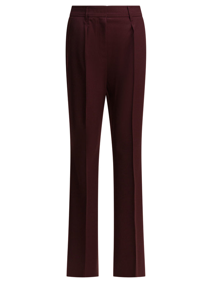 Max Mara Wool Pants Trousers - Rosso | 5fac2770fc4f523dd80fa41e61025ce53e9b1711