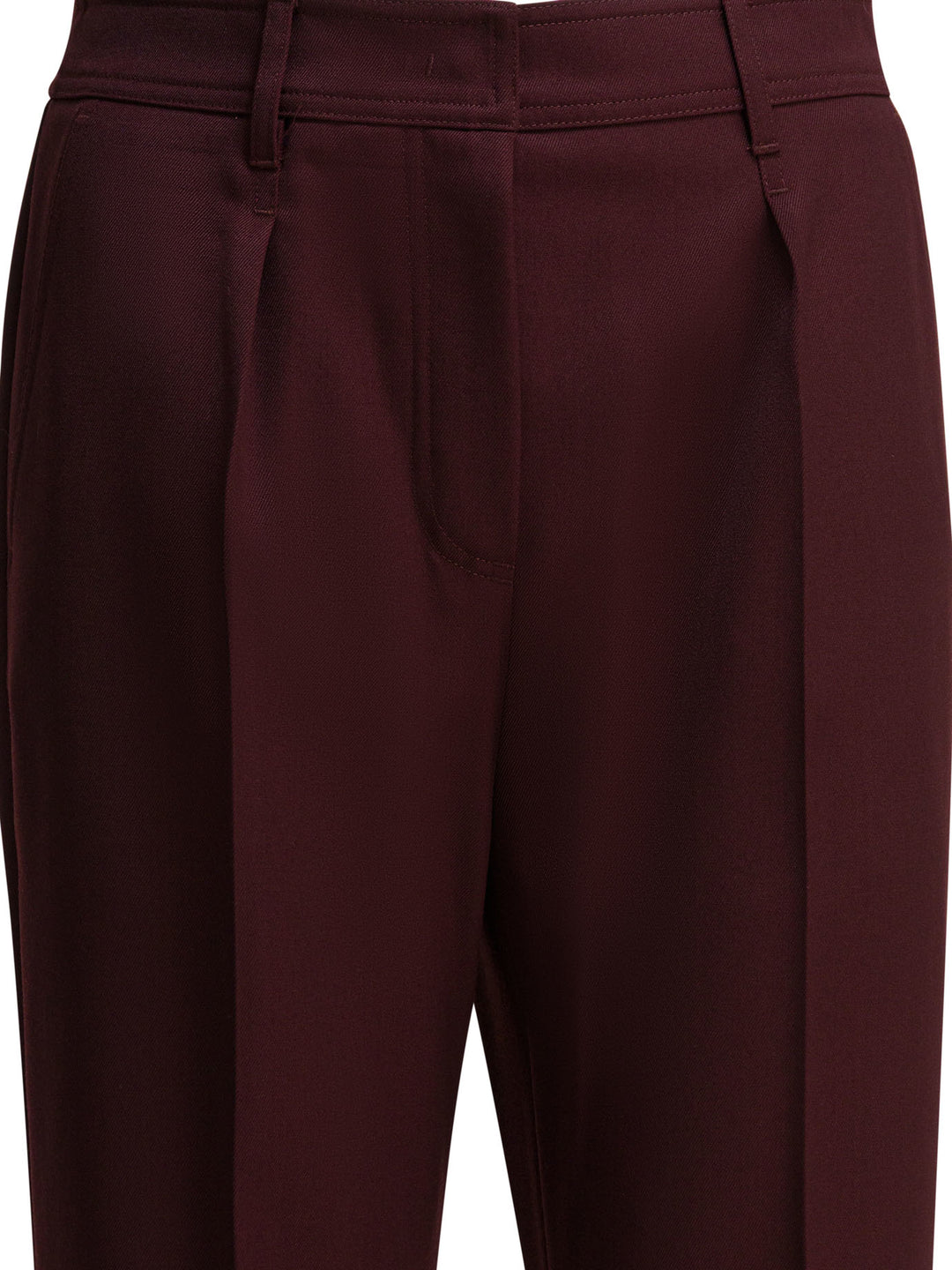 Max Mara Wool Pants Trousers - Rosso | 4dbe81179e2d5a14906cf6438e105fc159af225a