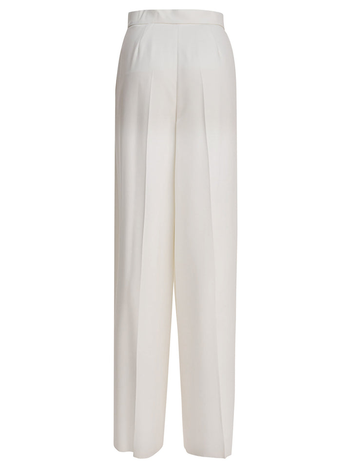 Max Mara Wide Cady Trousers - Bianco | d15127171fc51bc6bf1adf1ad07816574876f778