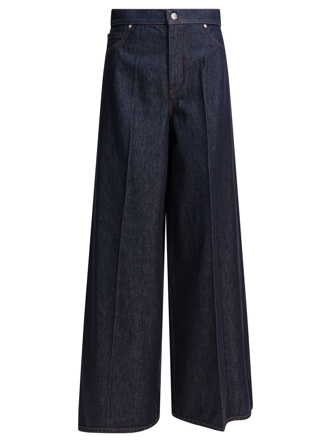 Max Mara Denim Wide Leg Jeans - Blu | 4277d5ac60359026e4398381a5922b672a5b50b5