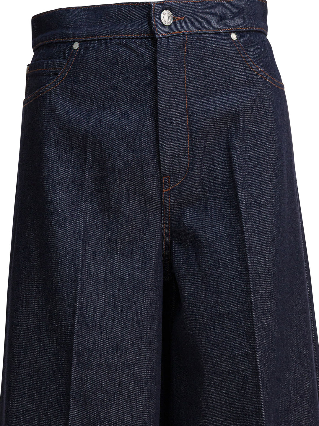 Max Mara Denim Wide Leg Jeans - Blu | 2375b1689ceedbc4e8021765551fcfd4cff63881