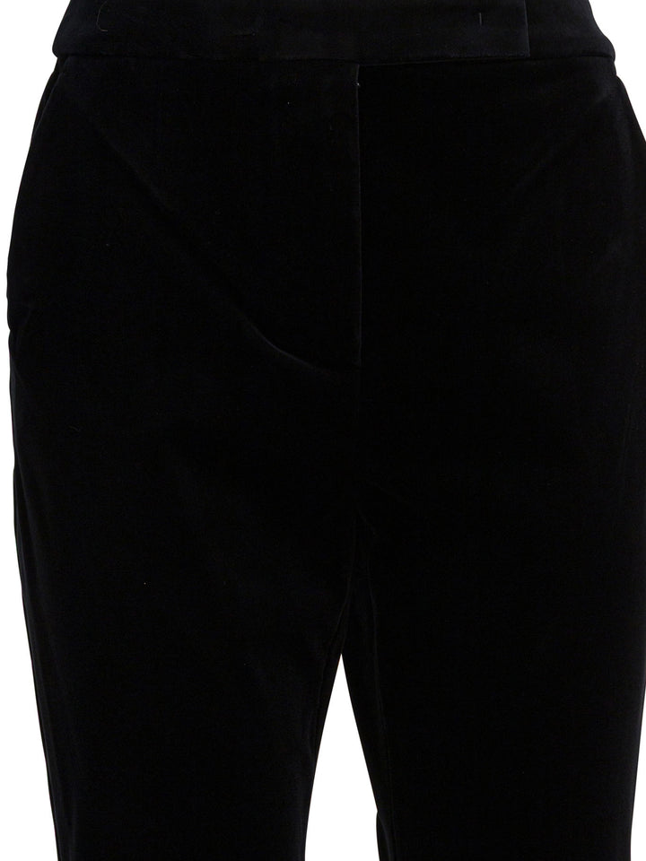Max Mara Velvet Pants Trousers - Nero | 92edddbf5fdb6104b75bf20179c38812a3e895f6