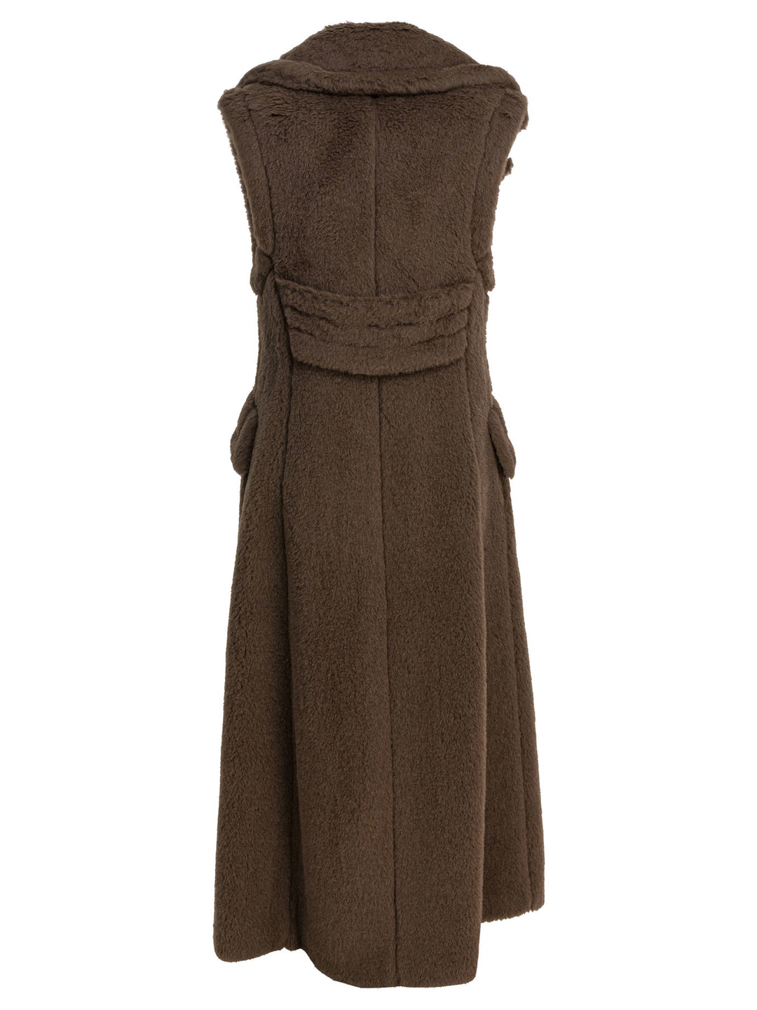 Max Mara Sleeveless Jacket In Alpaca Jackets and Coats - Marrone | 9bc1b071f3d65acc2724e886e74a00d22a5626a6