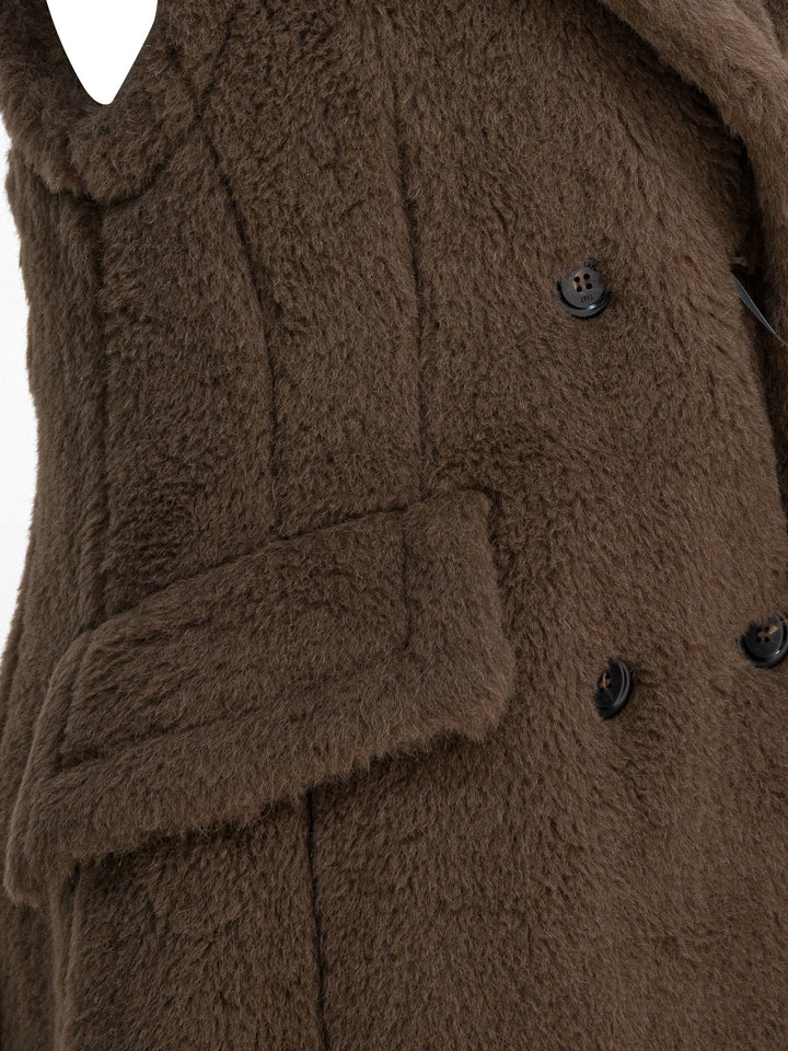 Max Mara Sleeveless Jacket In Alpaca Jackets and Coats - Marrone | e5c74105ac0a3c5405bc011f956b9cdeb883c545