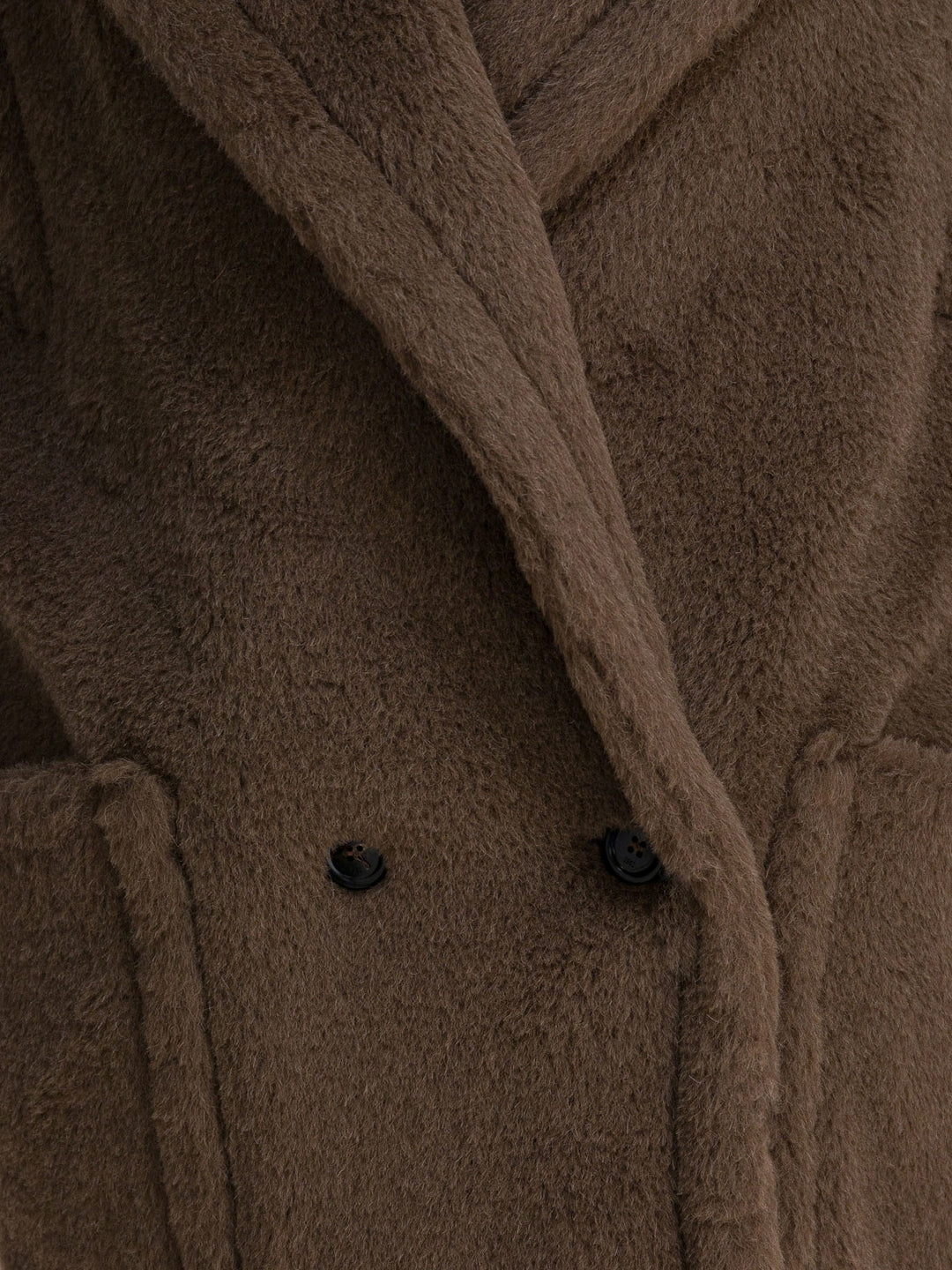 Max Mara Sleeveless Teddy Jacket In Alpaca And Wool Jackets and Coats - Marrone | 44530909d7ea616f271cff5c29023c3b262e1db0