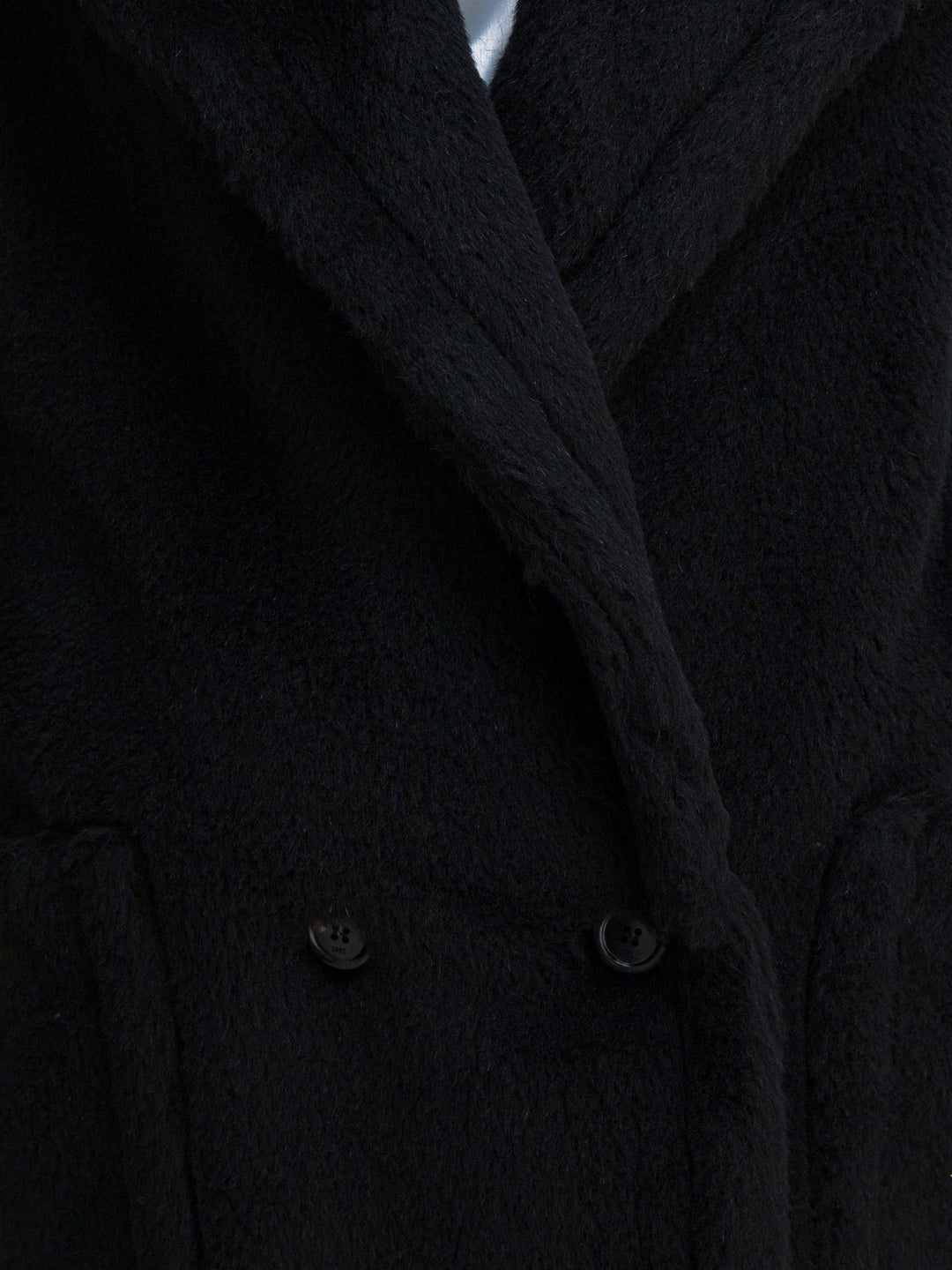 Max Mara Sleeveless Teddy Jacket In Alpaca And Wool Jackets and Coats - Nero | 5a02c4818b26ce43731fb10c52319fd8e5c59076