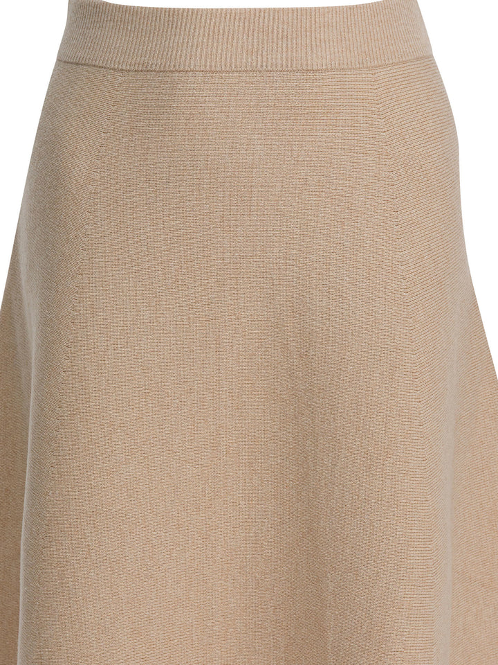 Max Mara Wool And Cashmere Flared Skirt Gonne - Beige | 37c668e5dc65836162bd3e96d96b032a2b632912