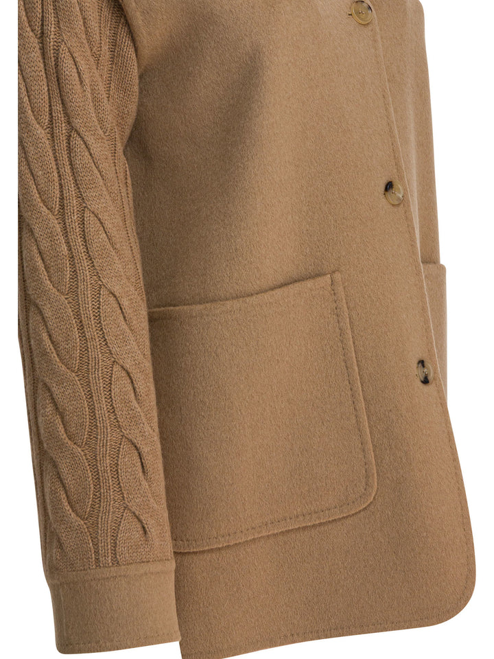 Max Mara Coat In Camel Jackets and Coats - Marrone | 4b4586097477327f57a437acc6855f26c51d0795