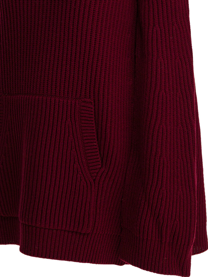 Max Mara Wool And Cashmere Cape Dress Abiti - Bordeaux | ccd7df9fcba06c202a9d1a98fc2bd591fc80abc9