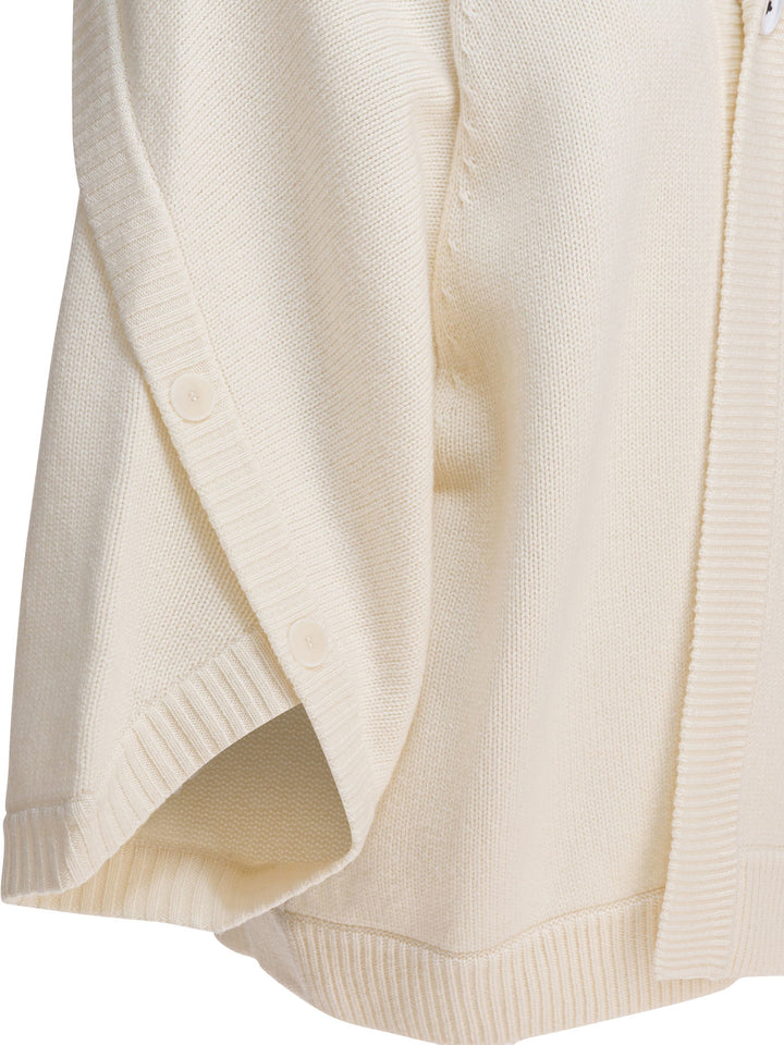 Max Mara Wool And Cashmere Cardigan Knitwear - Bianco | efbade2d9865418af6842e6222f9fdd59bc20a44