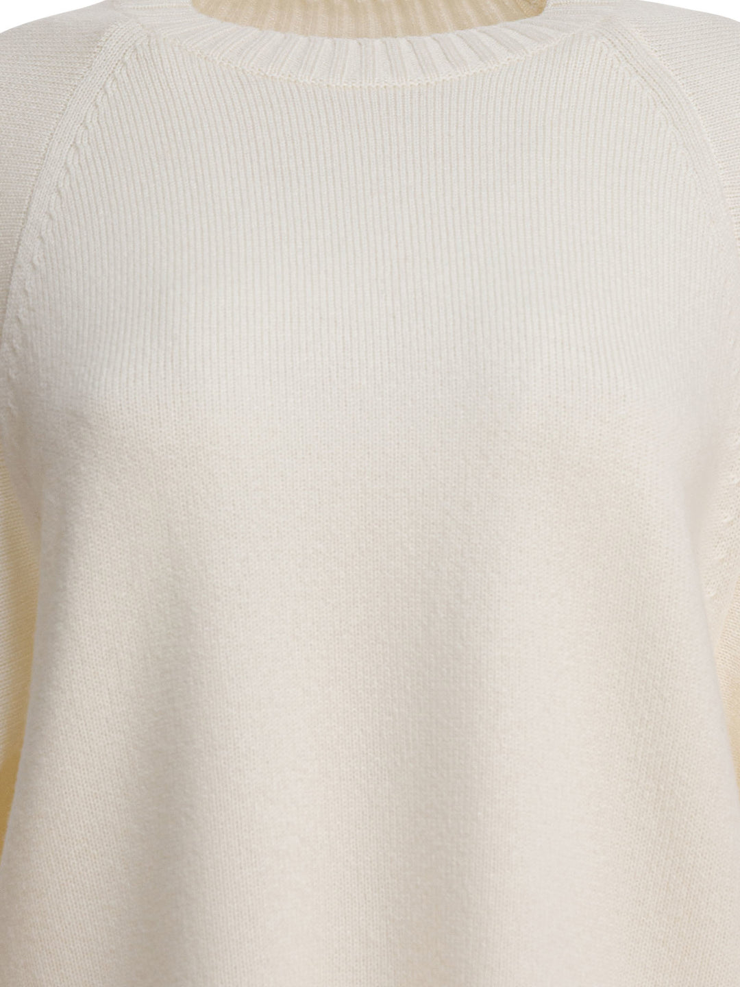 Max Mara Wool And Cashmere Over Sweater Knitwear - Bianco | 2103048b33a9882a2aeb39dad976d8a2bd72b159