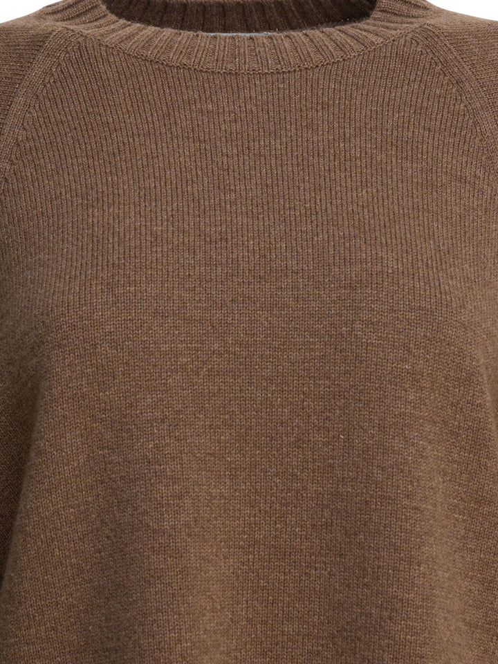 Max Mara Wool And Cashmere Over Sweater Knitwear - Marrone | d8f29fb0ec8285b3e953af9ff46383650f688760