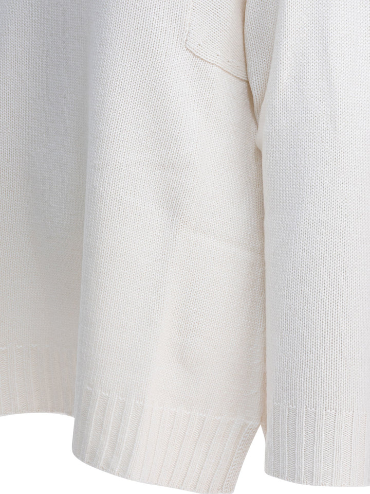 Max Mara Cashmere Turtleneck Sweater Knitwear - Bianco | 73450d54064408bf4ca1a1be5636a3550926806a