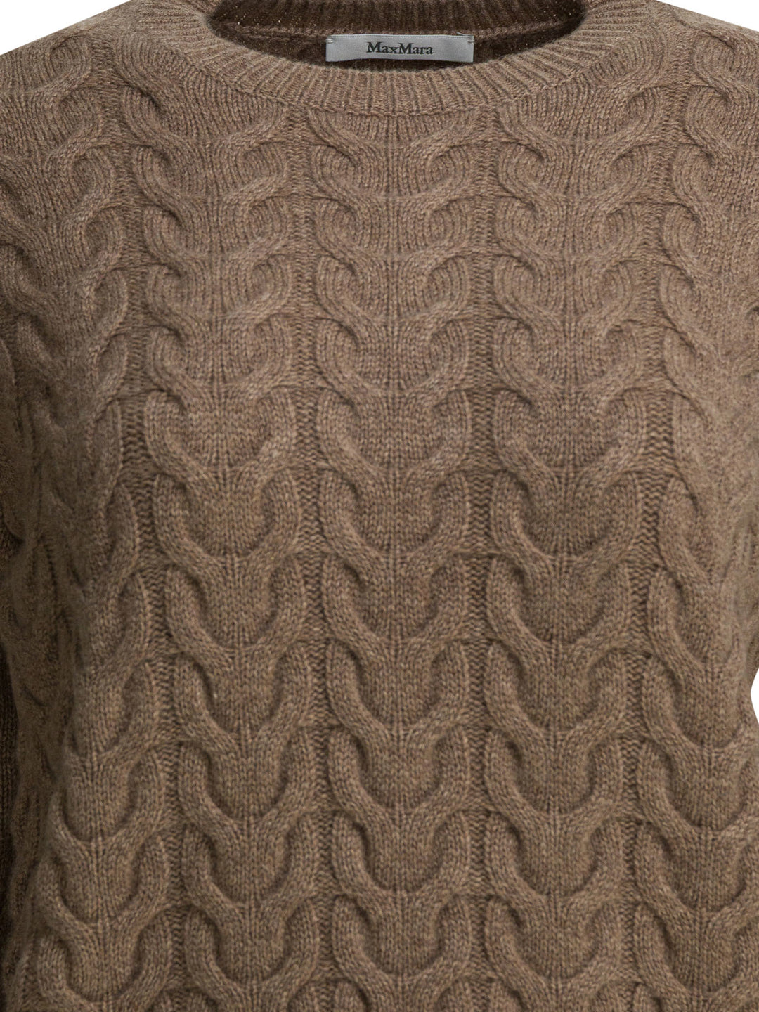 Max Mara Knitted Cashmere Sweater Knitwear - Marrone | 39ef8cf57d17ba56f47c19b3bb4a89281c1fce60