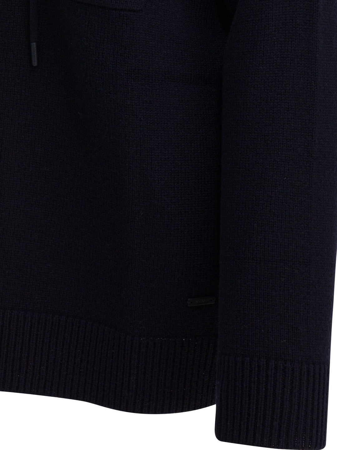 Max Mara Wool And Cashmere Hooded Sweater Knitwear - Blu | b6b73f914f59281e19708db0f18e3db895698cc4