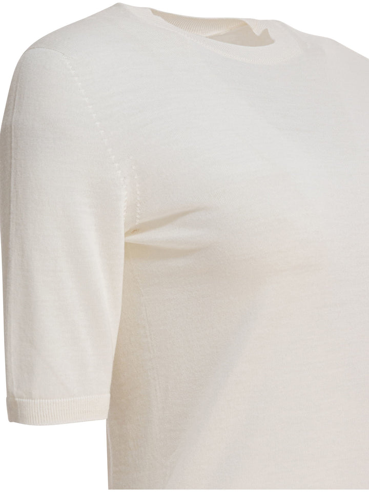 Max Mara Basic Wool Sweater T-shirts - Bianco | cf4837f9e2359f8fb6f0e08ca20eebdae5a303e7