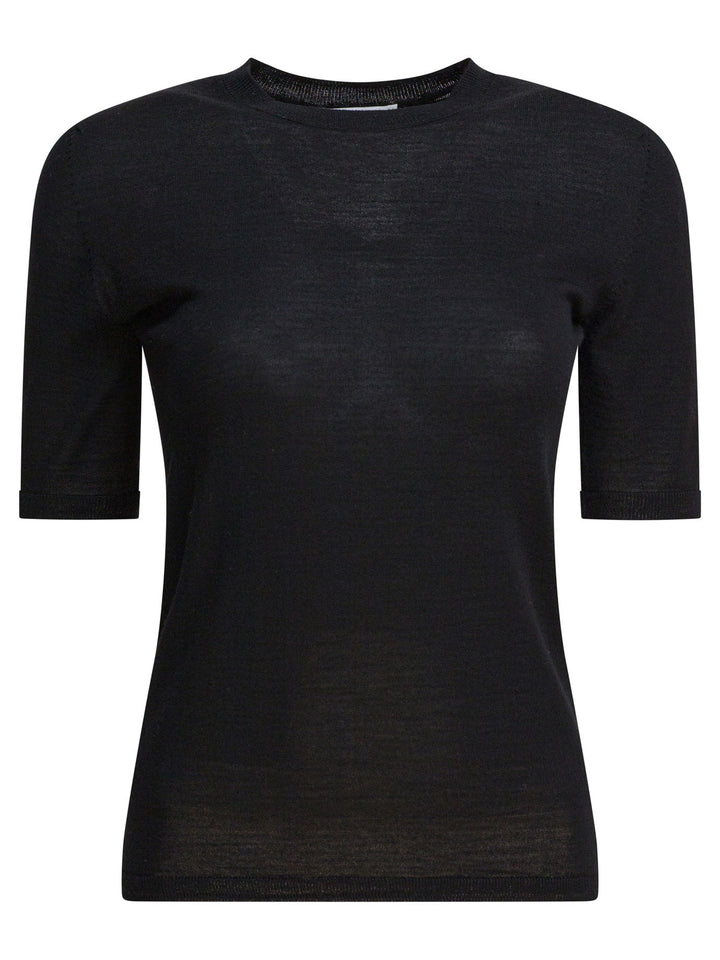 Max Mara Basic Wool Sweater T-shirts - Nero | 29be2789e03f82edd064462b37e9394639484b3d