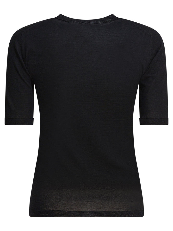 Max Mara Basic Wool Sweater T-shirts - Nero | e392ab458884c0f16cc12cf8e7779da101ee7d51