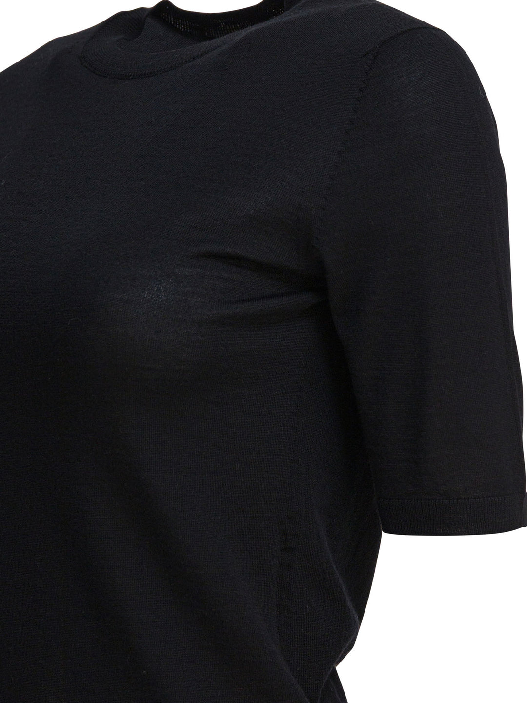 Max Mara Basic Wool Sweater T-shirts - Nero | 35a615c50dedc8c90c692be1a5540d4b46d49677