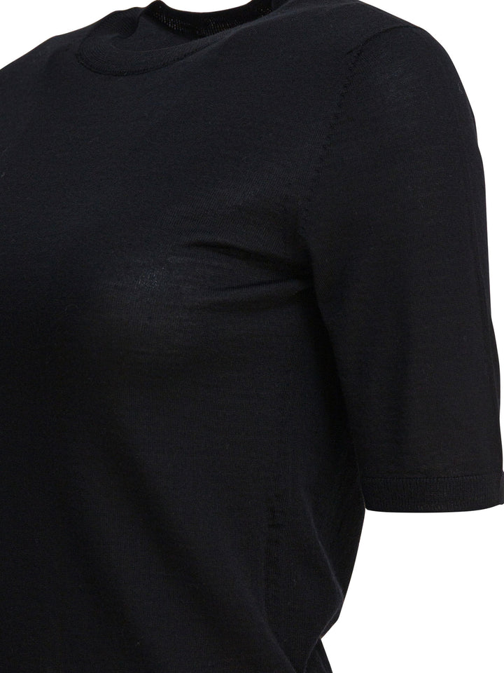 Max Mara Basic Wool Sweater T-shirts - Nero | 35a615c50dedc8c90c692be1a5540d4b46d49677