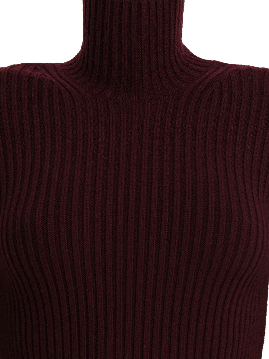 Max Mara Wool And Cashmere Turtleneck Sweater Knitwear - Bordeaux | dd81734bee45dfd6d769c0eeb669722e49619c3f