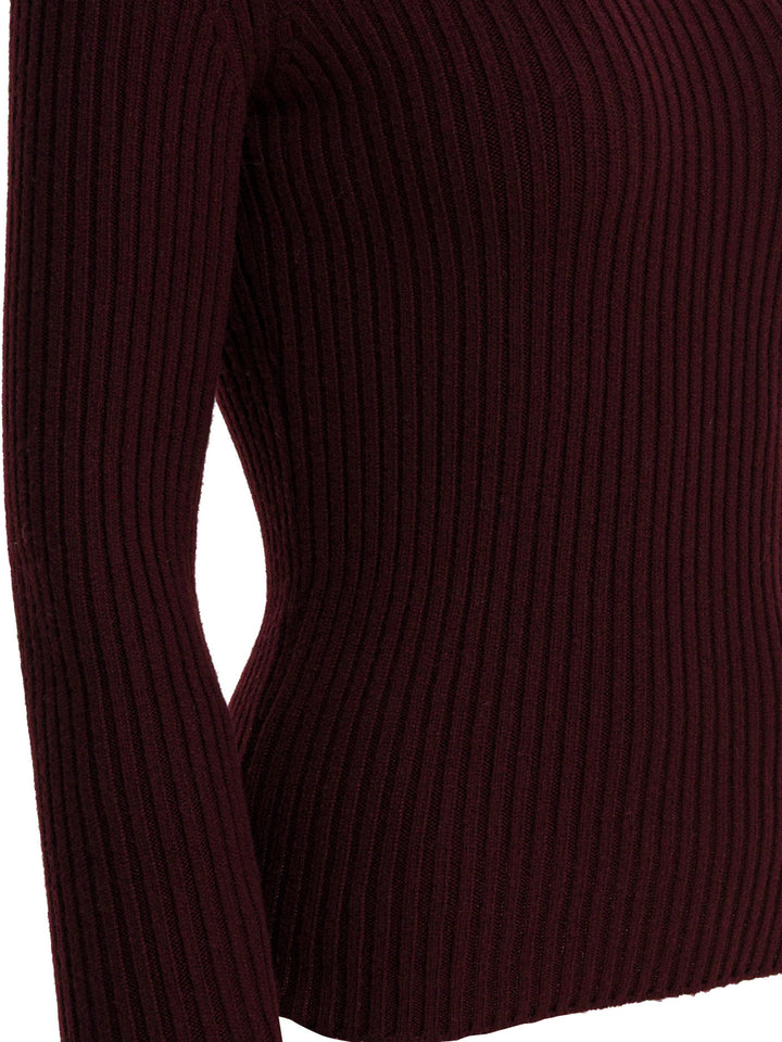 Max Mara Wool And Cashmere Turtleneck Sweater Knitwear - Bordeaux | e3feecc5204c2cd00e2da7d89905478759122aac