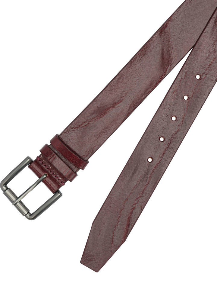 Max Mara Long Leather Belt Cinture - Bordeaux | 97487404014b49f71e094cc4cbc6788ea1633893