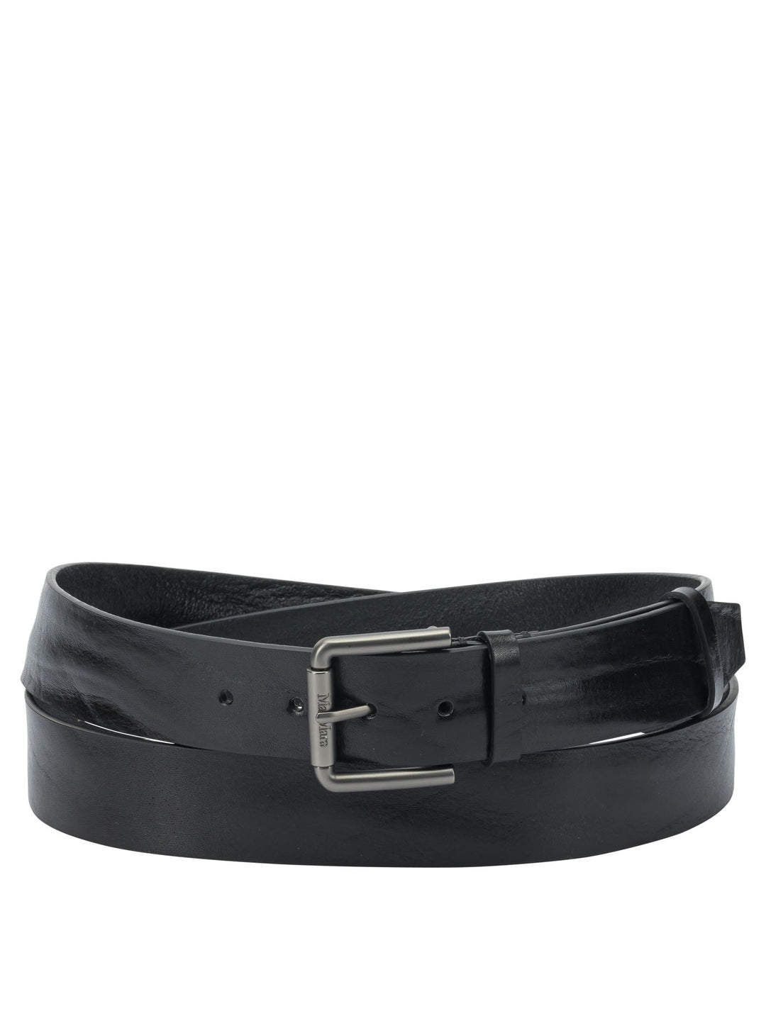 Max Mara Long Leather Belt Cinture - Nero | 4a1b9667798b284b9365cc27c14af7c8c7b110d6