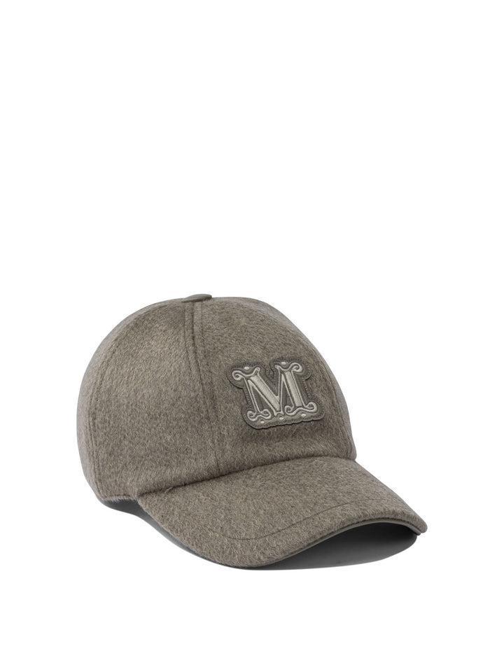 Max Mara Cashmere Trucker Hat Cappelli - Grey | 21d6058d2fea0c1abb338d18ebddd6a063bb0b67