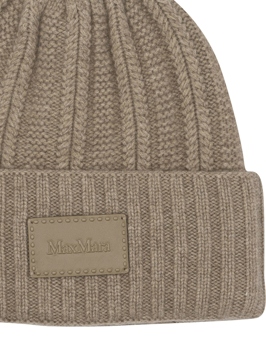 Max Mara English Rib Cashmere Beanie Cappelli - Beige | a37254fb5300d19e90f35d66dfc570f8cfa141b9