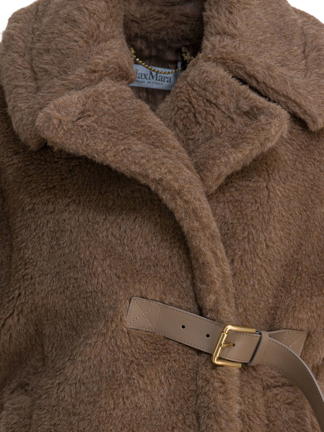 Max Mara Teddy Cape Made Of Alpaca And Cashmere Jackets and Coats - Marrone | dd368bcd90dc6693f628667dba2554a28b811257