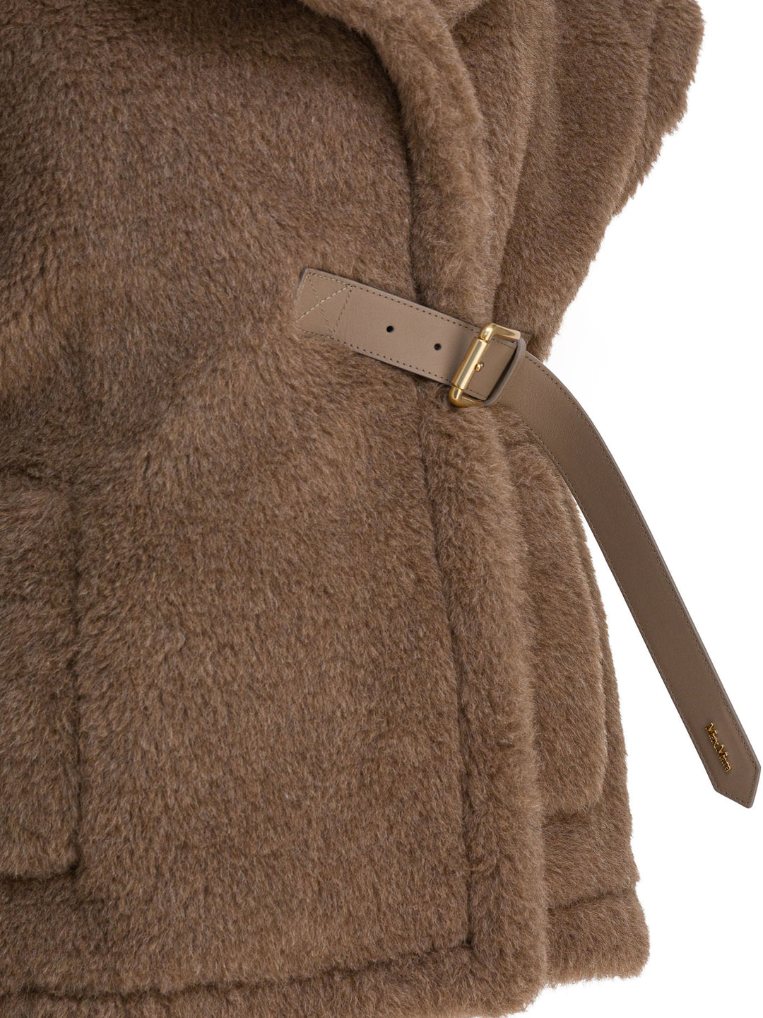 Max Mara Teddy Cape Made Of Alpaca And Cashmere Jackets and Coats - Marrone | 4604e2335ef1a43687bf20887d0d65994063e120