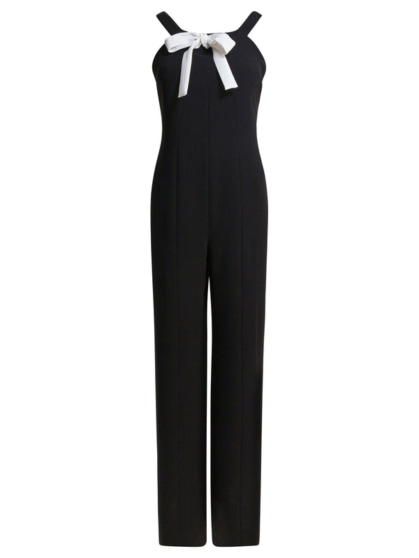 Jumpsuit With Bow And Zipper Abiti Nero