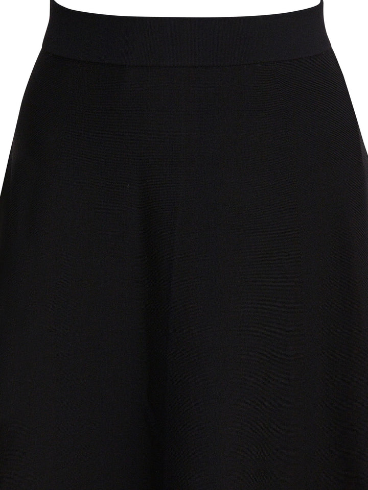 Max Mara Pure Flared Midi Skirt Gonne - Nero | 745156842fad3133b1cfd99a58f95bf6c97002ff