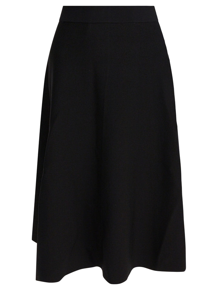 Max Mara Pure Flared Midi Skirt Gonne - Nero | 745101f5a7fc0e63a99ece226a76753e7f8aa09f
