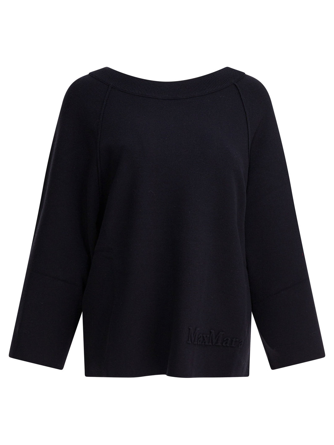 Max Mara Pure Viscose And Wool Over Sweater Knitwear - Blu | b19718fc8b1d397f06c3886187c46432934a11af